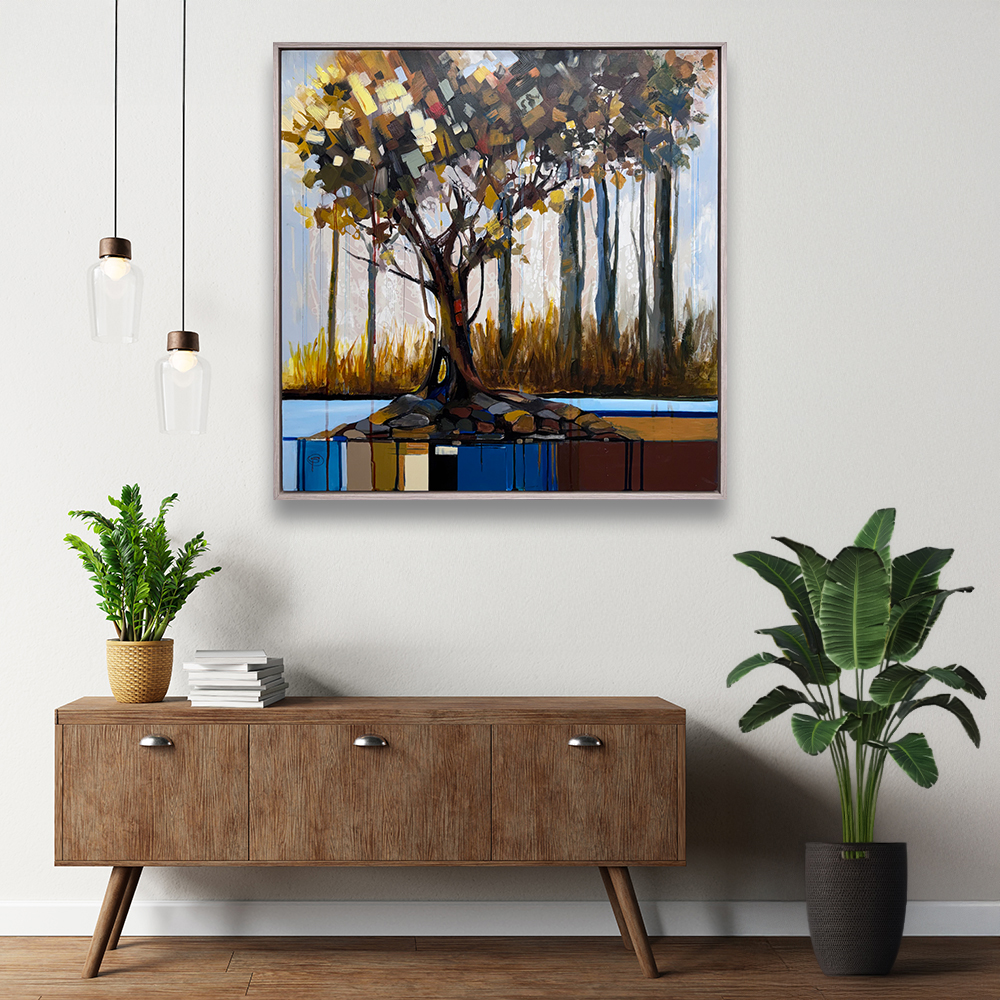 View of picture in situ